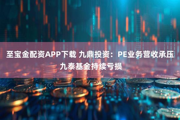 至宝金配资APP下载 九鼎投资：PE业务营收承压 九泰基金持续亏损
